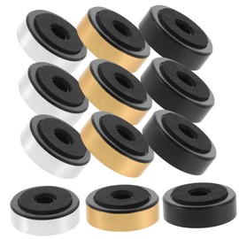 CAXUSD 12pcs Speaker Isolation Pads Audio Feet for and Amplifiers Shockproof and Material for Reduced for Home Studio and Theater Use