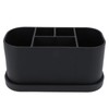 Silicone Toothbrush Toothpaste Holder Multipurpose 5 Slots Drainage Holes Bathroom