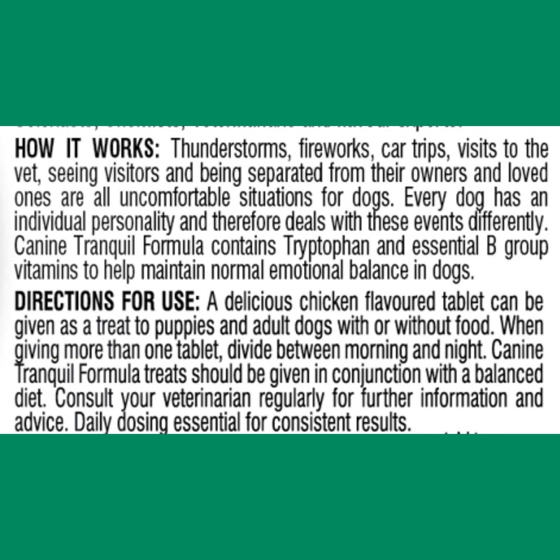 Vetalogica Canine Tranquil Formula for Dogs 120 Chews