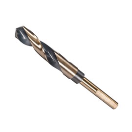 CoCud Reduced Shank Rotary Drill Bit 16.5 mm Cutting Edge Titanium and Nitride Coated High Performance Steel 4341 (Use: for Stainless Steel Drill)