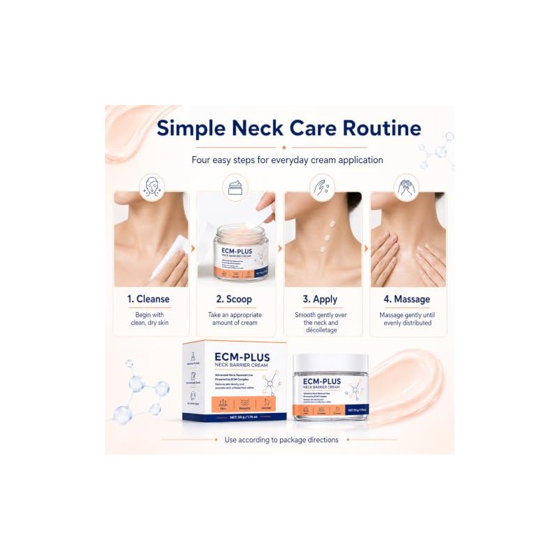 Neck Firming Cream with Niacinamide for Smooth-Looking Skin, 1.76 Fl