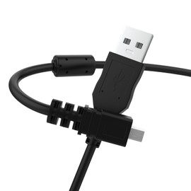 Tobysome USB PC Camera Data Sync and Charging Cable Compatible with Panasonic Lumix Camera DMC-ZS25 DMC-TZ35 DMC G7 ZS40 ZS50 SZ3 FT20 FS20 FX3 FX30 FX33 FX35 TZ8 TZ11 TZ15 FX80 FX9 and More (5.9ft)