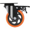4-Inch Swivel Plate Casters Set 4 Heavy Duty 350 Lbs