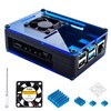 Miuzei Raspberry Pi 4 Case with Fan Cooling , 4