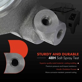 A-Premium Brake Master Cylinder with Reservoir and Cap Compatible with Ford Vehicles - F-250 1961 1962 1963 1964 1965 1966- Replaces 1696855, 5472991