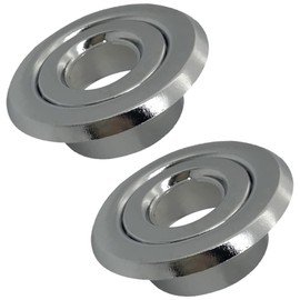 2cm Hole Dia Fire Sprinkler Head Escutcheon Cover Plate Chrome Trim Ring for Ceiling Installations (2 Pack)