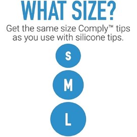 Comply SmartCore | Memory Foam Replacement IEM Ear Tips for Most Wired Devices | Superior Noise Isolation, Ultimate Comfort, Secure Fit | Round, Black, Medium (3 Pairs)