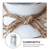MISIXILE Rustic Farmhouse Vase Galvanized Milk Can, Metal Decorative Shabby