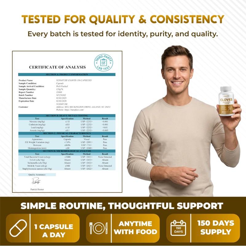 Cloves Cinnamon Ginger - Support Digestion Health, Immune System, Respiratory