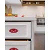 Nicerity Cup Pulls Shell Pull Handles Red for Dresser Kitchen