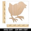Sniggle Sloth Baby Chick Chicken Standing Solid Unfinished Craft Wood
