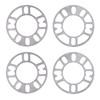 Anhoer 4Pcs Aluminum Alloy Wheel Spacers 5mm Universal Wheel Accessories