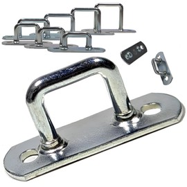 EnB, Eye Plate, Bow Clam, Strap Ramp, Various Sizes, Extremely Durable, Tarpaulin Attachment, Mounting Hooks, Trailer Accessories, Boat Accessories, Rust Resistant (10, Strap Ramp 11 x 34 mm)