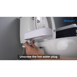 Hibbent Hot & Cold Water Bidet Dual Nozzle Self Cleaning Toilet Sprayer Bidet Attachment
