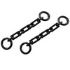 LQ Industrial 2PCS Gunmetal Wallet Strap Extender Bag Extension Chain