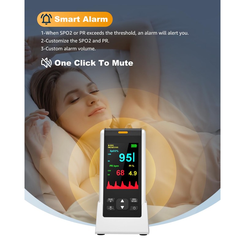 Pulse Oximeter Fingertip Handheld pulse oximeter With Continuous Monitor Blood