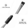 Minkissy 2sets Eyebrow Makeup Kit Lash Curling Brush Spoolie Aluminum