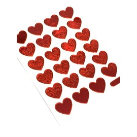 XIAXIN Waterproof Hologram Glitter PVC Heart Sticker Sticker Set Weatherproof Waterproof Heart Character Suitcase Nameplate Locker Indoor Outdoor Use TSS-617 + TSS-618 + TSS-619 (2 Pieces, Large Size)