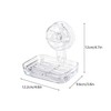 2 Pack Suction Cup Soap Dish Holder Clear Acrylic Wall