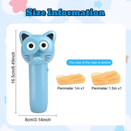 COWANIEE Rope Launcher Outdoor Toy Viral, Fidget Toy for Kids and Adults, Rock It Red Zip String Toy with 2*rope