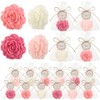 Demissle - Juego de 40 jabones de flores de rosas