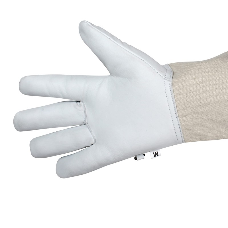 SAFTA Premium Quality Cow Hide Beekeeping Gloves, Bee keepers Gloves
