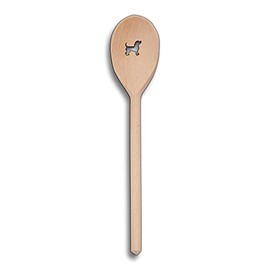 HOFMEISTER® Wooden Cooking Utensils Spoon or Spatula with Motif (Oval Cooking Spoon/Dog)
