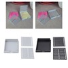 Sticky Note Holder with Stencil, 2Pcs Multifunctional Sticky Note Dispenser