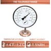 MEASURETOOL Dial 4" Indoor Outdoor Thermometer/Hygrometer for Home, Patio, Room,