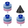 sourcing map Lawn Mower Blade Sharpener, 3pcs Corundum Four Layer