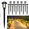 ILANCK 12 Pack Solar Lights Outdoor, Solar Pathway Lights Waterproof