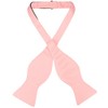 Vesuvio Napoli SELF TIE Bow Tie Solid DUSTY PINK Color