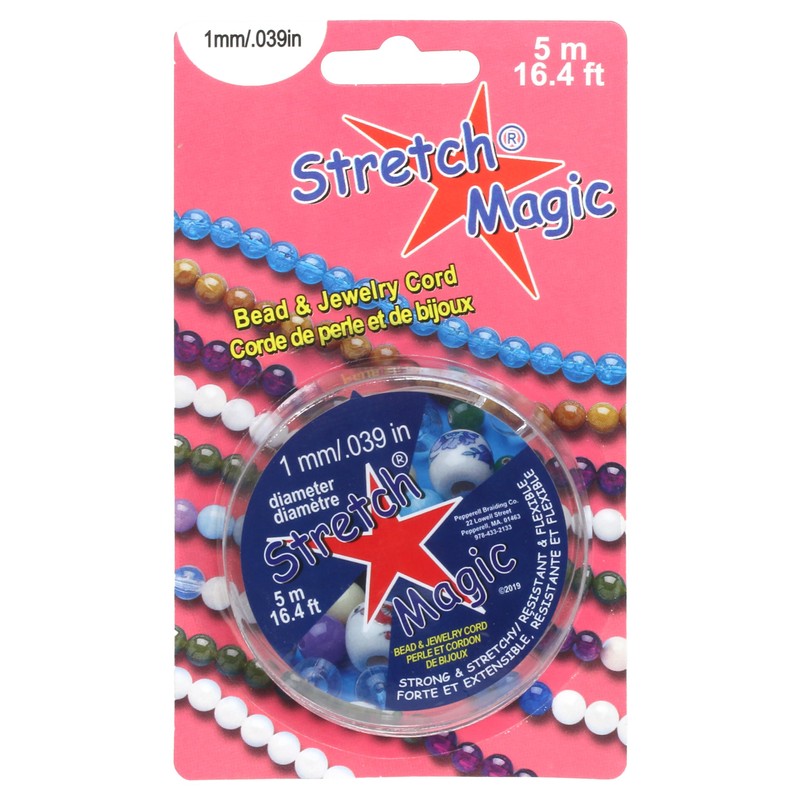 Stretch Magic Elastic Beading Cord – Clear Color, 1mm in