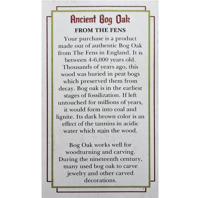 Certified Ancient Bog Oak Pen Blank