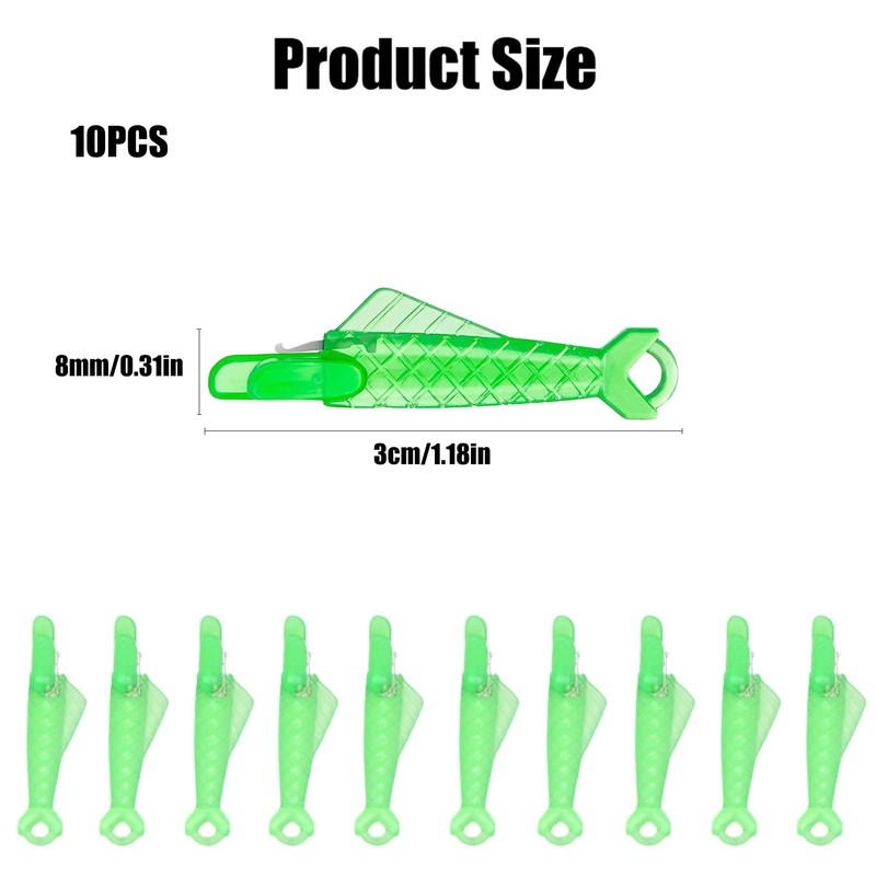 Dinghaole 10 Pcs Fish Mouth Sewing Machine Needle Threader, Automatic