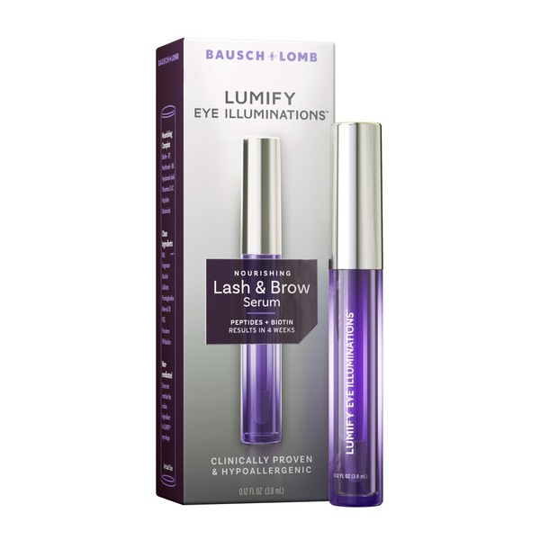 LUMIFY Eye Illuminations Lash & Brow Serum, Promotes Thicker, Fuller-Looking