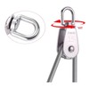 2 Pcs M15 Single Pulley Block and Two Pulley, 304