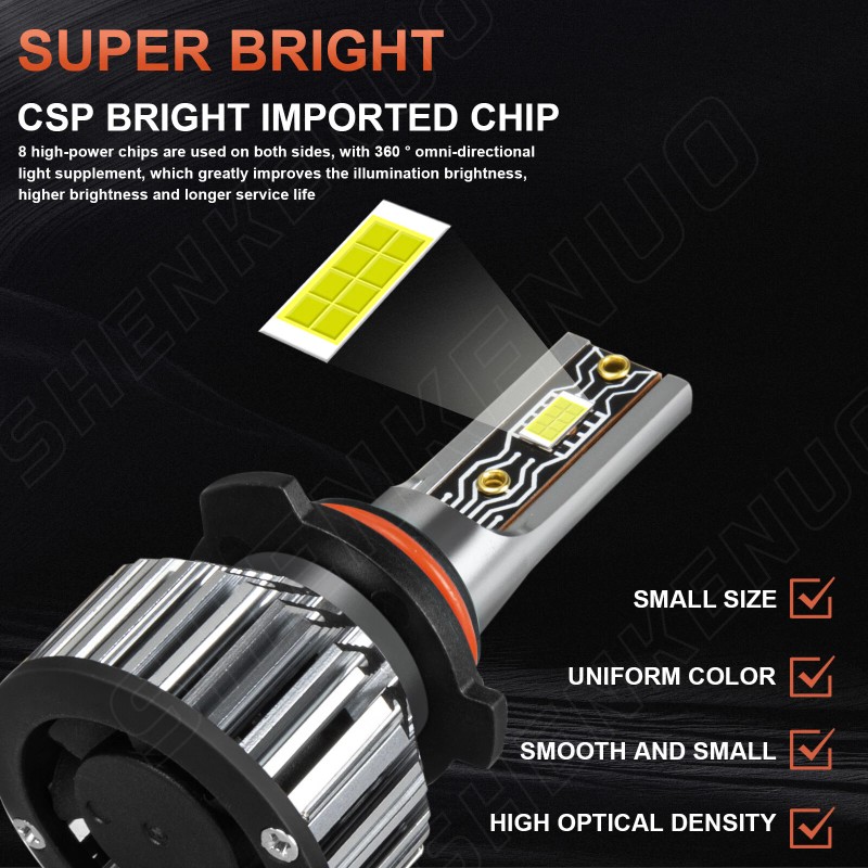 SHENKENUO For Jeep Grand Cherokee 2011-2013 6000K LED Headlight High/Low
