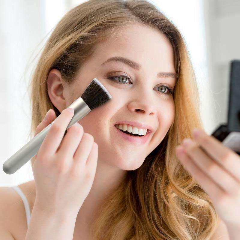 Makeup brush set, New 10pcs wooden handle gray makeup brush