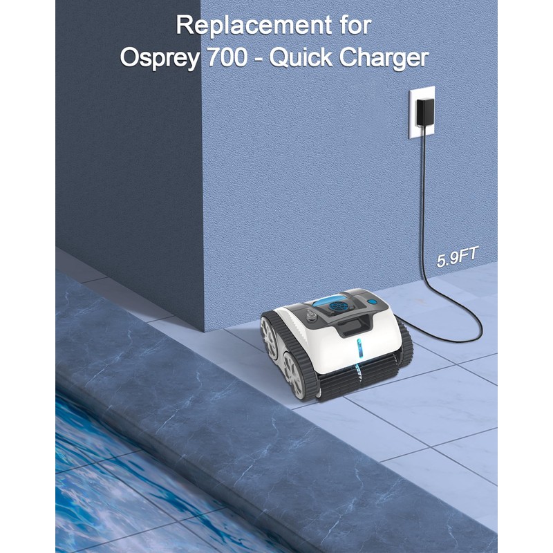 VHBW Replacement for WYBOT Osprey 700 Charger for Wybot Osprey