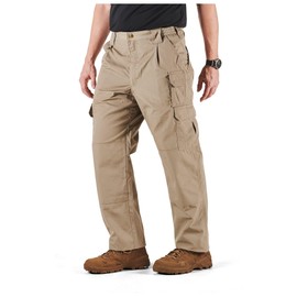 5.11 Tactical Men's Taclite Pro Lightweight Performance Pants, Cargo Pockets, Action Waistband, Stone, 36W x 34L, Style 74273