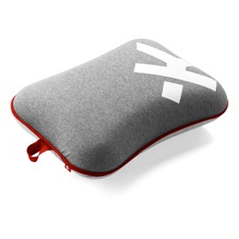 SKROSS - Mini-Reisekissen – Ultra-bequemes Reisekissen aus 100% PU-Memory-Schaum – waschbares Futter – für die Verwendung im Flugzeug, im Zug, im Auto – dunkelgraue Farbe