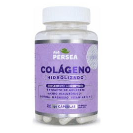 AG Persea - Capsulas De Colageno Con Biotina 90 Capsulas, Con Magnesio, Extracto de aguacate, Vitamina E y C, sin sabor