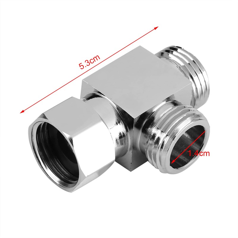 ANKROYU 3 Way Shower Diverter, Hose Diverter Fitting, T Shape