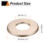 HARFINGTON 2pcs Wall Split Flange 51mm/2" Self-Adhesive Plumbing Cover Plates