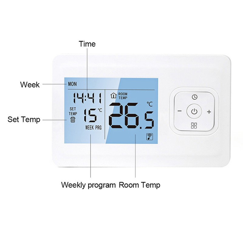 WiFi Smart Thermostat Wireless Programmable Thermostat with RF Receiver Tabletop