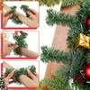 Noverlife 30PCS 14'' Christmas Pine Garland Ties, Artificial Pine Needles