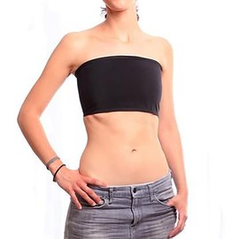 Strapless Binder Women Lesbian Tomboy Elastic Flat Chest Compression Top Vest Racerback Pull On Shapewear Cosplay Bra