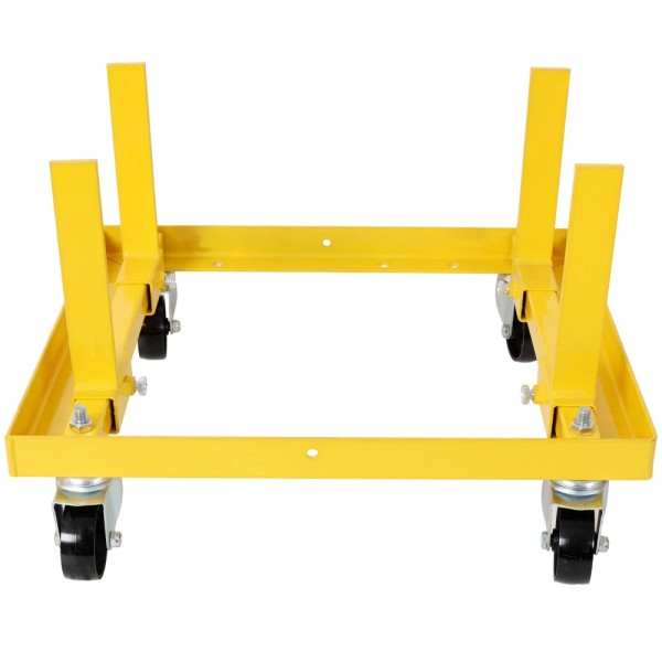 Unbranded Engine Roller Stand 750lbs - Length/Width Adjustable, 2 Strap