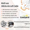 COOLYARD Shade Sail Hardware Kit Ratchet Winch Set Cable Rope